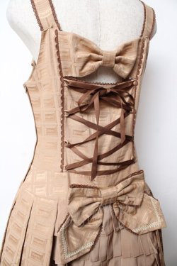 画像4: Angelic Pretty /  Royal Chocolateローウエストジャンパースカート  ブラウン Y-25-11-24-084-AP-OP-SZ-ZY