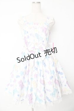 画像1: Angelic Pretty / Jelly Candy Toysジャンパースカート  白 Y-25-11-24-087-AP-OP-SZ-ZY