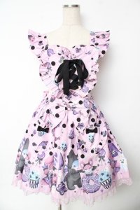 Angelic Pretty / Happy Treat Party Cafeスカート  ピンク Y-25-11-24-088-AP-SK-SZ-ZY