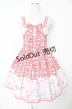 画像1: Angelic Pretty / Diner Dollジャンパースカート  赤 Y-25-11-24-090-AP-OP-SZ-ZY