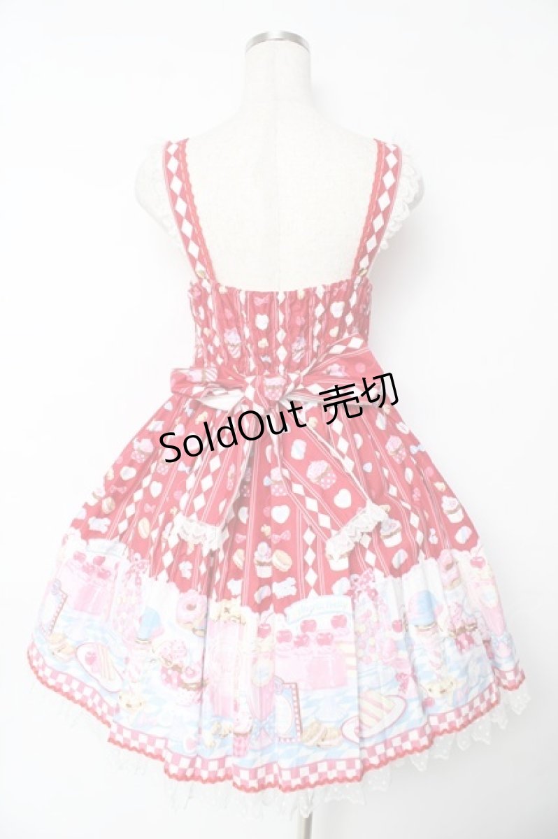 画像2: Angelic Pretty / Diner Dollジャンパースカート  赤 Y-25-11-24-090-AP-OP-SZ-ZY (2)