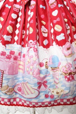 画像4: Angelic Pretty / Diner Dollジャンパースカート  赤 Y-25-11-24-090-AP-OP-SZ-ZY