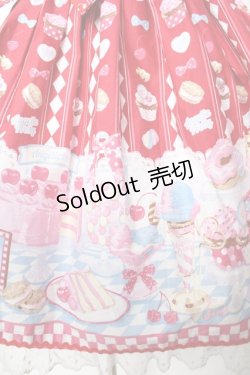 画像4: Angelic Pretty / Diner Dollジャンパースカート  赤 Y-25-11-24-090-AP-OP-SZ-ZY