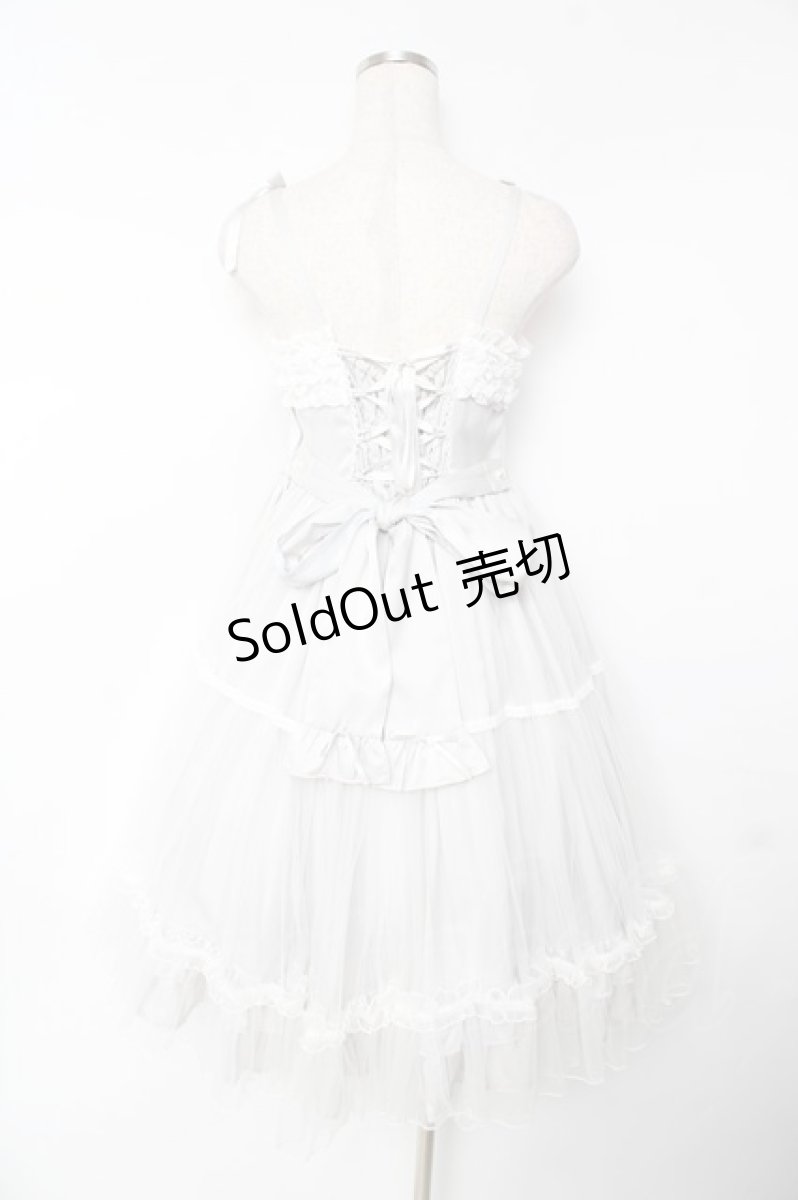 画像2: Angelic Pretty / Marquiseジャンパースカート  グレー Y-25-11-24-091-AP-OP-SZ-ZS (2)