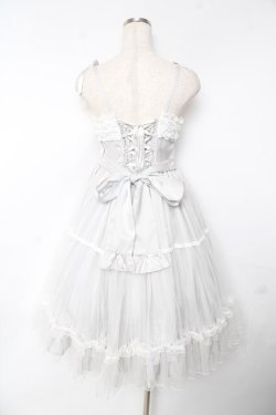 画像2: Angelic Pretty / Marquiseジャンパースカート  グレー Y-25-11-24-091-AP-OP-SZ-ZY