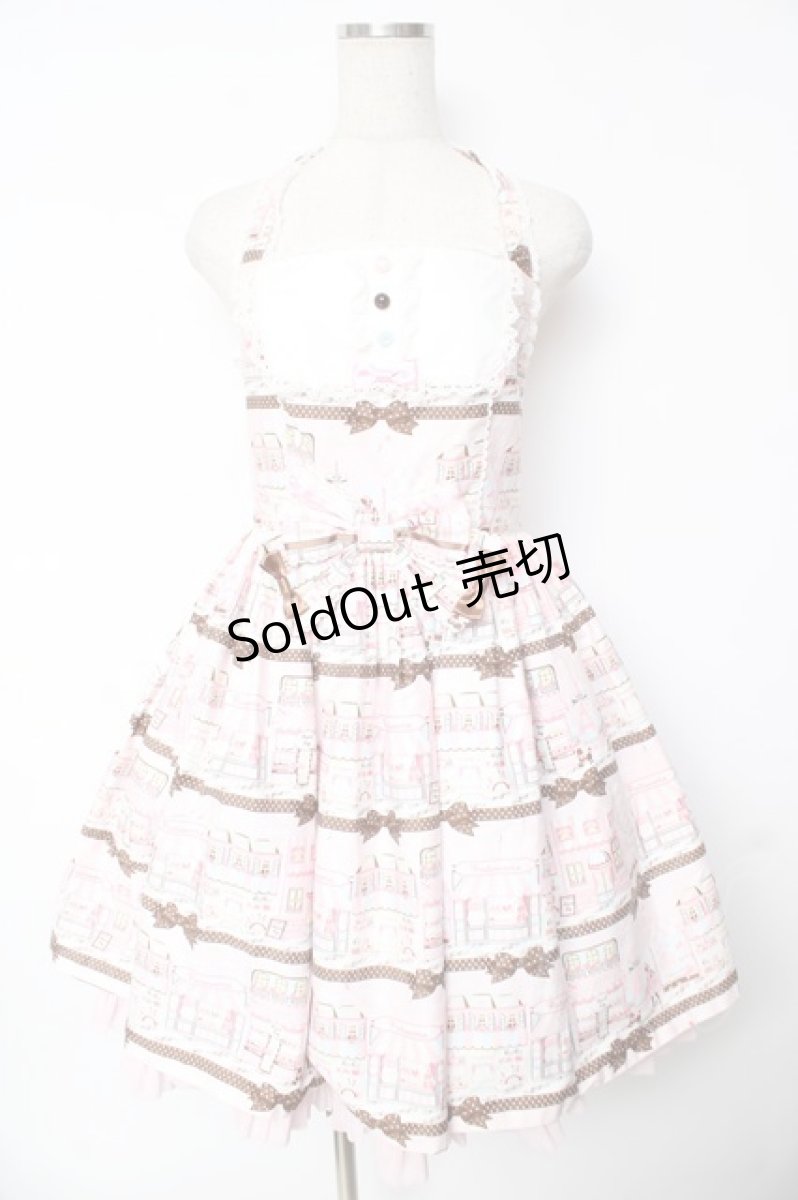 画像1: Angelic Pretty / Promenade de Paris ホルターネックジャンパースカート  ピンク Y-25-11-24-092-AP-OP-SZ-ZY (1)