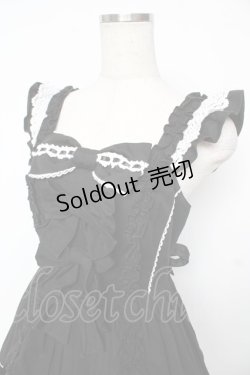 画像3: Angelic Pretty / Sweetフリルジャンパースカート  黒×白 Y-25-11-24-094-AP-OP-SZ-ZS