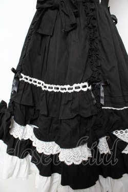 画像4: Angelic Pretty / Sweetフリルジャンパースカート  黒×白 Y-25-11-24-094-AP-OP-SZ-ZY