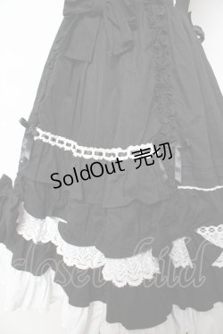 画像4: Angelic Pretty / Sweetフリルジャンパースカート  黒×白 Y-25-11-24-094-AP-OP-SZ-ZS