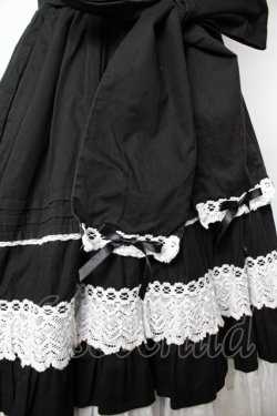 画像5: Angelic Pretty / Sweetフリルジャンパースカート  黒×白 Y-25-11-24-094-AP-OP-SZ-ZY