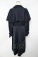 画像2: axes femme / 刺繍ケープトレンチコート M 紺 Y-25-11-24-095-AX-CO-SZ-ZY (2)