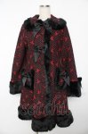 画像1: BABY, THE STARS SHINE BRIGHT / Dot Ribbonコート  黒×赤 Y-25-11-24-096-BA-CO-SZ-ZTC065 (1)