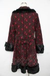 画像2: BABY, THE STARS SHINE BRIGHT / Dot Ribbonコート  黒×赤 Y-25-11-24-096-BA-CO-SZ-ZTC065 (2)