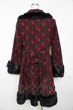 画像2: BABY, THE STARS SHINE BRIGHT / Dot Ribbonコート  黒×赤 Y-25-11-24-096-BA-CO-SZ-ZY