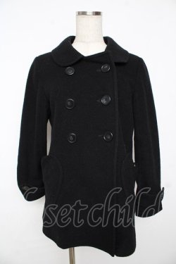 画像1: MILK / ハートピーコート  ブラック Y-25-11-24-102-ML-CO-SZ-ZY