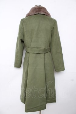 画像2: axes femme / テーラー襟コート M グリーン Y-25-11-24-107-AX-CO-SZ-ZY