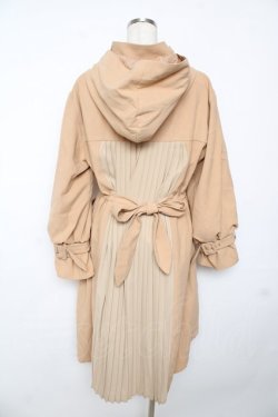 画像2: axes femme / バックプリーツロングモッズ M ベージュ Y-25-11-24-108-AX-CO-SZ-ZY