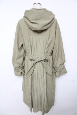 画像2: axes femme / バックプリーツロングモッズ M カーキ Y-25-11-24-109-AX-CO-SZ-ZY