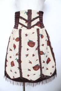 axes femme NOSTALGIE / バラゴブランハイウエストスカート M 生成り Y-25-11-24-111-AX-SK-SZ-ZI