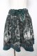 画像1: axes femme / シャンデリアプリントスカート  グリーン Y-25-11-24-117-AX-SK-SZ-ZY (1)