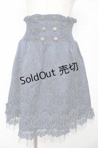 axes femme / ジャガードハイウエストスカート  紺 Y-25-11-24-118-AX-SK-SZ-ZY