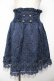 画像1: axes femme / ジャガードハイウエストスカート  紺 Y-25-11-24-118-AX-SK-SZ-ZY (1)