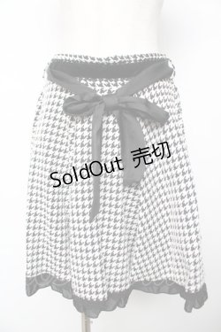 画像1: axes femme / チドリ柄カットスカート M クロ Y-25-11-24-119-AX-SK-SZ-ZI