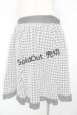 画像2: axes femme / チドリ柄カットスカート M クロ Y-25-11-24-119-AX-SK-SZ-ZI