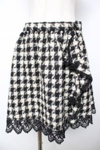 axes femme / バックティアードスカート M 黒 Y-25-11-24-120-AX-SK-SZ-ZI