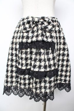 画像2: axes femme / バックティアードスカート M 黒 Y-25-11-24-120-AX-SK-SZ-ZY