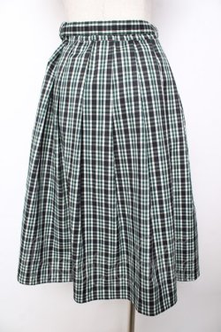 画像2: Fi.n.t / フロント釦ミドル丈チェックスカート F グリーン Y-25-11-24-121-CA-SK-SZ-ZY