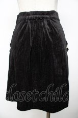 画像2: axes femme POETIQUE / ベロアミニスカート M 黒 Y-25-11-24-123-AX-SK-SZ-ZI (2)