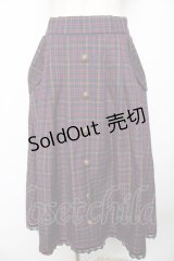 axes femme / HOUSEofTARTANコラボ/タータンチェックスカート M コン Y-25-11-24-125-AX-SK-SZ-ZY