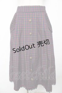 axes femme / HOUSEofTARTANコラボ/タータンチェックスカート M コン Y-25-11-24-125-AX-SK-SZ-ZY