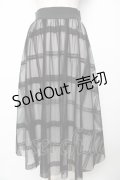 evelyn / シアー重ねスカート  黒 Y-25-11-24-126-LO-SK-SZ-ZY