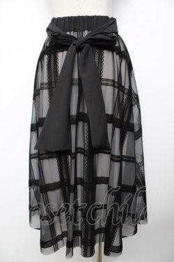 画像2: evelyn / シアー重ねスカート  黒 Y-25-11-24-126-LO-SK-SZ-ZY