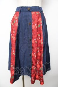 axes femme POETIQUE / コカコーラ切替スカート M 赤 Y-25-11-24-129-AX-SK-SZ-ZY