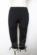 axes femme / 裾レースレギンスパンツ M 黒 Y-25-11-24-130-AX-PA-SZ-ZY