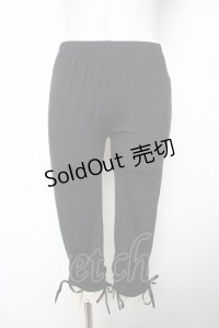 axes femme / 裾レースレギンスパンツ M 黒 Y-25-11-24-130-AX-PA-SZ-ZY