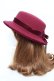 画像3: m petit by misako / NINA'Sコラボリボンカンカン帽  ワイン Y-25-11-24-014-LO-AC-SZ-ZY (3)