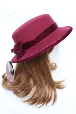 画像4: m petit by misako / NINA'Sコラボリボンカンカン帽  ワイン Y-25-11-24-014-LO-AC-SZ-ZY
