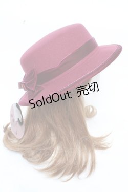 画像4: m petit by misako / NINA'Sコラボリボンカンカン帽  ワイン Y-25-11-24-014-LO-AC-SZ-ZY