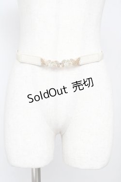 画像1: axes femme / 蝶バックル細ベルト  生成り Y-25-11-24-017-AX-ZA-SZ-ZT444-F005