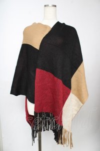 axes femme / ブロッキング大判ストール   Y-25-11-24-020-AX-TO-SZ-ZI