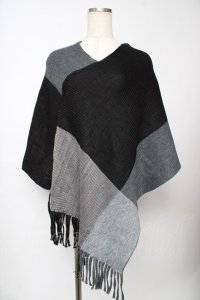 axes femme / ブロッキング大判ストール   Y-25-11-24-021-AX-TO-SZ-ZI