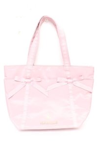 m petit by misako / NINA’Sコラボリボントートバッグ  中桃 Y-25-11-24-024-LO-BG-SZ-ZY