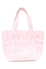 画像1: m petit by misako / NINA’Sコラボリボントートバッグ  中桃 Y-25-11-24-024-LO-BG-SZ-ZTK040 (1)