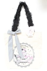 m petit by misako / AM*リボンツキトート  濃黒 Y-25-11-24-025-LO-BG-SZ-ZY