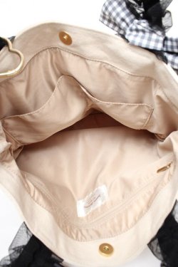 画像3: m petit by misako / AM*リボンツキトート  濃黒 Y-25-11-24-025-LO-BG-SZ-ZY