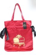 Maison de FLEUR / HEARTSLABYUL/ダブルトートバッグ F レッド Y-25-11-24-026-LO-BG-SZ-ZY